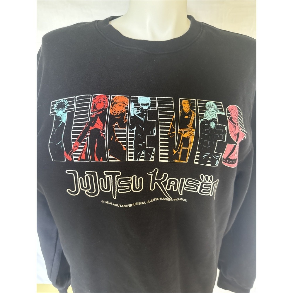 100 Thieves x Jujitsu Kaisen Sweatshirt Men's M Everyone Crewneck Pullover - Picture 2 of 5